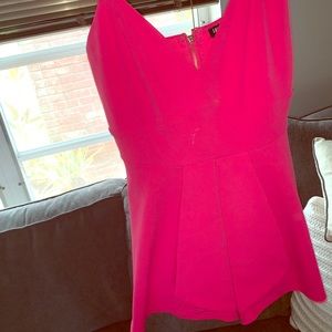 Hot pink romper